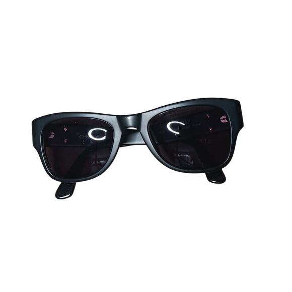 Chanel Sunglasses 02462 90405 Black CC Logo Italy w Box Authentic Designer main image 16
